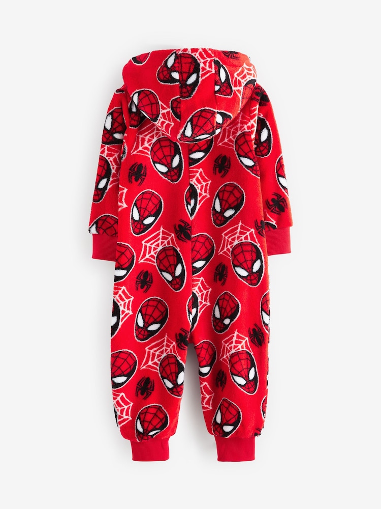 Red Spiderman Fleece All-In-One (9mths-10yrs) - Image 6 of 7