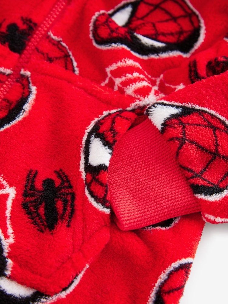 Red Spiderman Fleece All-In-One (9mths-10yrs) - Image 7 of 7