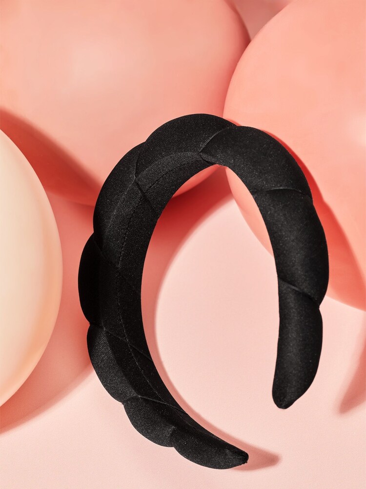 Kitsch Puffy Cloud Fashion Headband - Black - Image 2 of 5