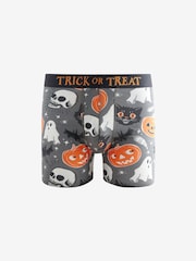 Pumpkin/Skull Halloween Pattern Trunks - Image 1 of 3