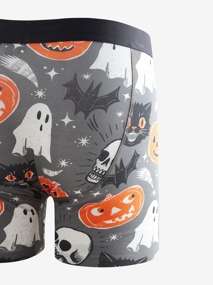 Pumpkin/Skull Halloween Pattern Trunks - Image 2 of 3