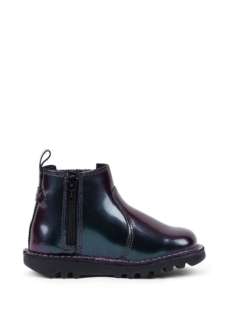 Kickers Black Chelsea Galactic School Shoes - Image 1 of 6