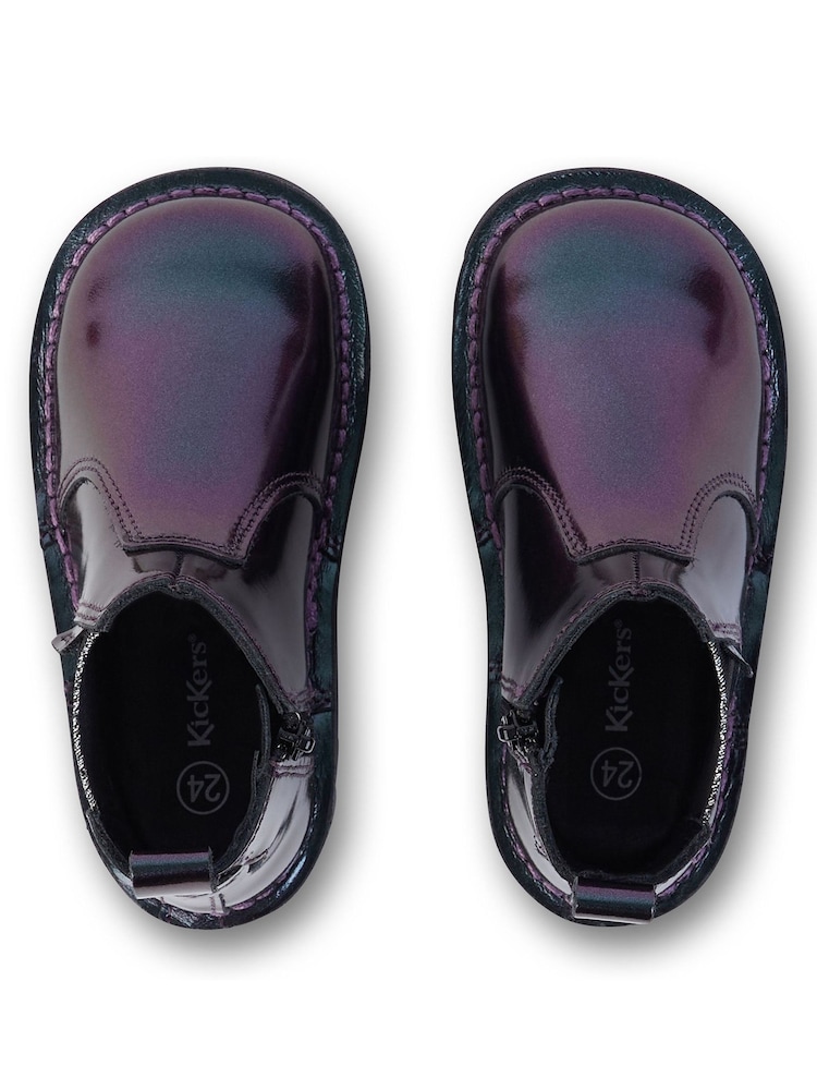 Kickers Black Chelsea Galactic School Shoes - Image 6 of 6 Kickers Black Chelsea Galactic School Shoes - Image 6 of 6