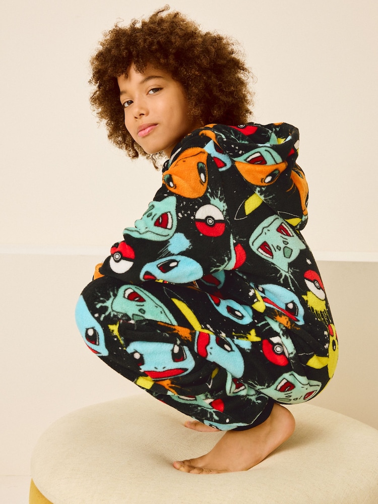 Multi Pokemon Fleece All In One (3-16yrs) - Image 1 of 8