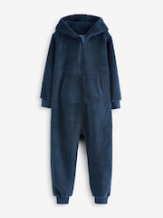 Navy Blue Fleece All-In-One (3-16yrs) - Image 4 of 7