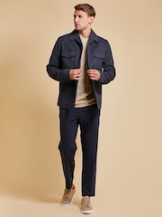 Threadbare Blue 4 Pocket Shacket - Image 3 of 4