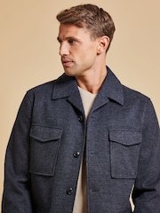Threadbare Blue 4 Pocket Shacket - Image 4 of 4