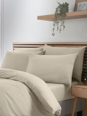 Catherine Lansfield Natural So Soft Easy Iron Duvet Cover Set - Image 2 of 3
