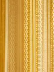 Pineapple Elephant Ochre Zofia Broderie Anglaise100% Cotton Sheer Panel Voile - Image 4 of 4