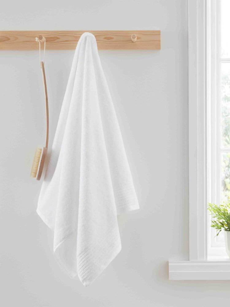 Bianca White Egyptian 100% Cotton Towel - Image 1 of 4