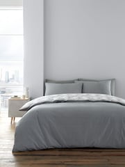 Bianca Grey Atticus Geometric 100% Cotton Duvet Cover Set - Image 3 of 5