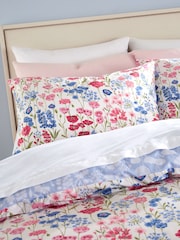 Bianca Pink Olivia Floral 100% Cotton Duvet Cover Set - Image 3 of 4
