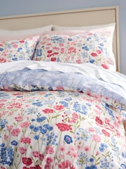 Bianca Pink Olivia Floral 100% Cotton Duvet Cover Set - Image 4 of 4