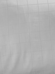 Catherine Lansfield White Woven Check 300 Thread Count Duvet Cover Set - Image 3 of 3