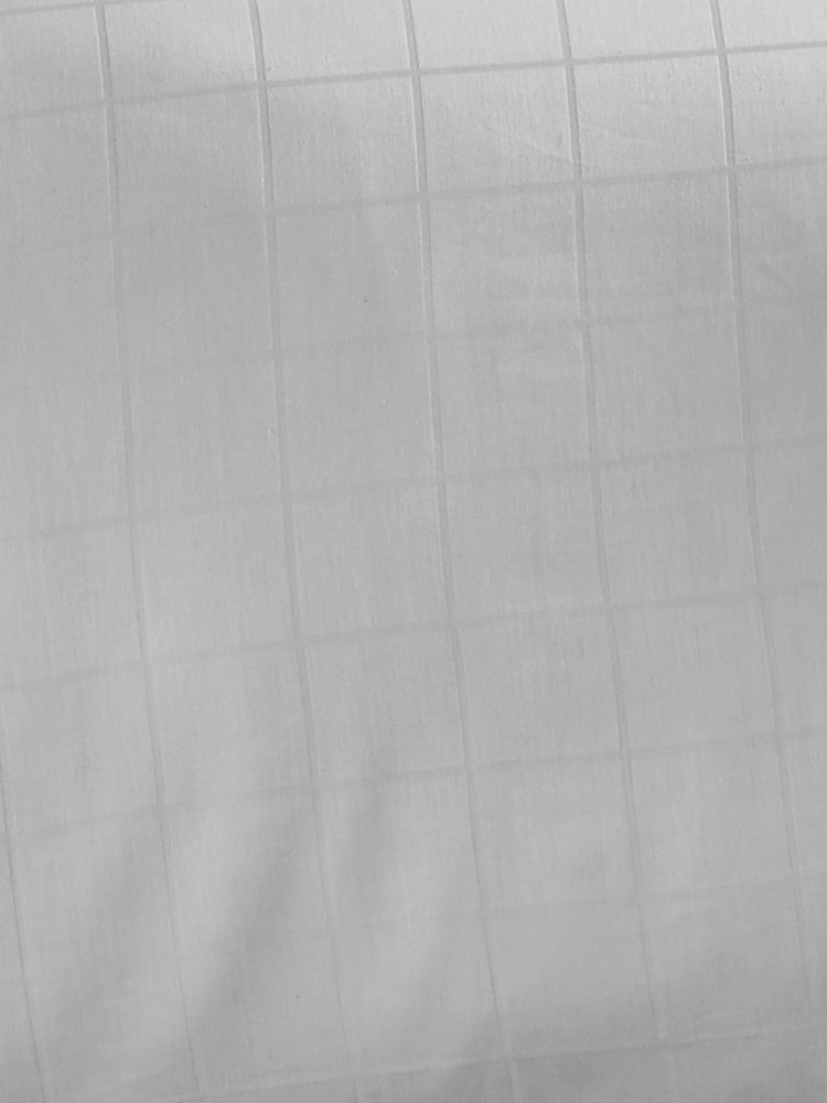 Catherine Lansfield White Woven Check 300 Thread Count Duvet Cover Set - Image 3 of 3
