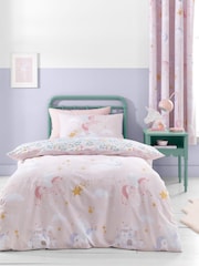 Juego de funda nórdica con estampado de unicornios de Catherine Lansfield - Imagen 1 de 4