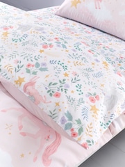 Juego de funda nórdica con estampado de unicornios de Catherine Lansfield - Imagen 4 de 4