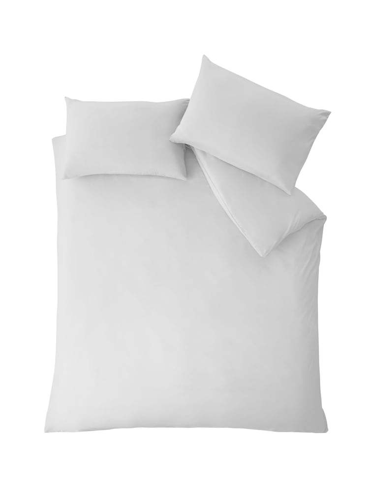 Catherine Lansfield White So Soft Easy Iron Duvet Cover Set - Image 3 of 3