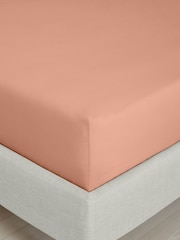 Bianca Clay 200 Thread Count 100% Cotton Percale Extra Deep Fitted Sheet - Image 1 of 4