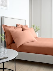 Bianca Clay 200 Thread Count 100% Cotton Percale Extra Deep Fitted Sheet - Image 3 of 4