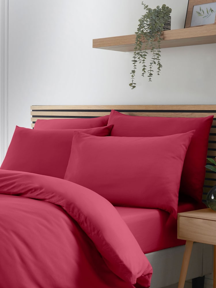 Catherine Lansfield Hot Pink So Soft Easy Iron Duvet Cover Set - Image 2 of 3