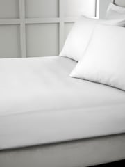 Bianca Dove Grey 400 Thread Count 100% Cotton Sateen Fitted Sheet - Image 1 of 3