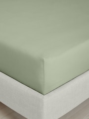 Bianca 200 Thread Count 100% Cotton Percale Extra Deep Fitted Sheet - Изображение 1 из 4