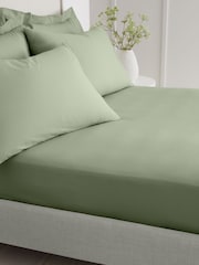 Bianca 200 Thread Count 100% Cotton Percale Extra Deep Fitted Sheet - Изображение 2 из 4