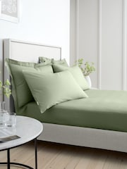 Bianca 200 Thread Count 100% Cotton Percale Extra Deep Fitted Sheet - Изображение 3 из 4
