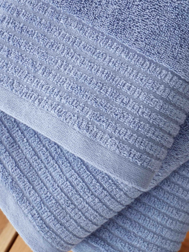 Bianca Blue Egyptian 100% Cotton Towel - Image 4 of 4