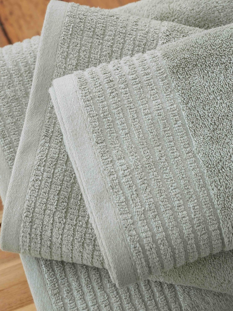 Bianca Sage Green Egyptian 100% Cotton Towel - Image 2 of 4
