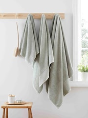 Bianca Sage Green Egyptian 100% Cotton Towel - Image 4 of 4
