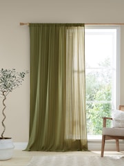 Pineapple Elephant Zofia Broderie Anglaise 100% Cotton Sheer Panel Voile - Imagem 1 de 4