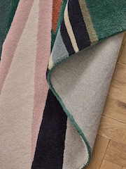 Green/Blue Papillion Shine Rug - Image 4 of 5