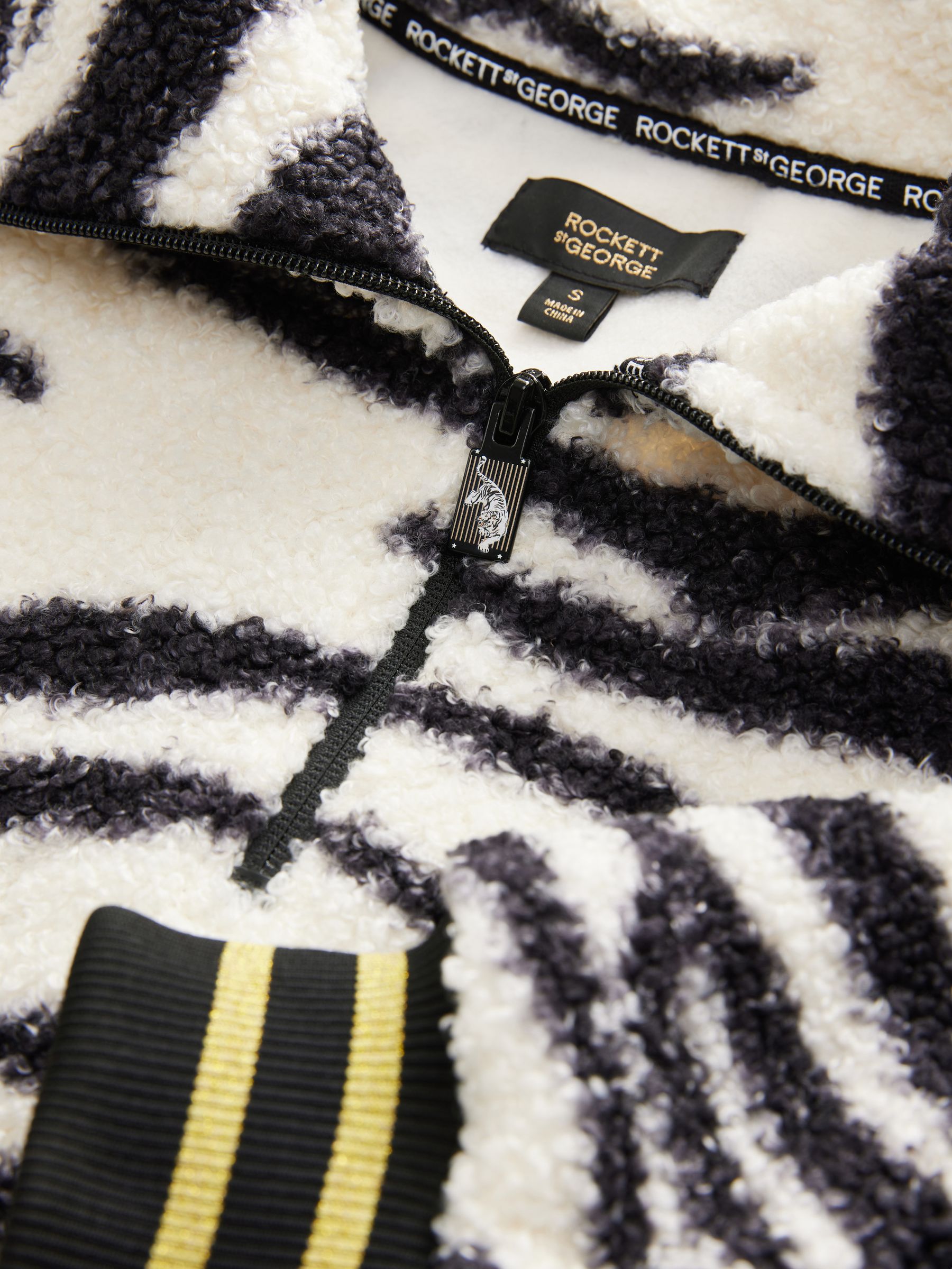 Buy Rockett St George Zebra Print Borg Fleece from the Next