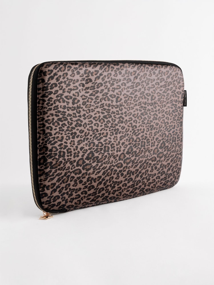 Rockett St George Leopard Print Laptop Case - Image 1 of 4