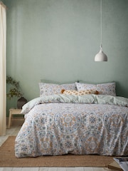 Pineapple Elephant Green Safiya Mandala Reversible Duvet Cover Set - Image 1 of 5