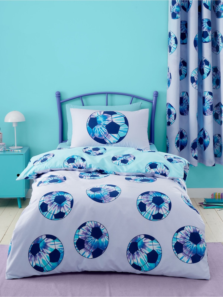 Catherine Lansfield Tie Dye Football Reversible Duvet Cover Set - Imagem 2 de 5