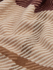 Barbour® Brown Blair Tartan Check Scarf - Image 4 of 4