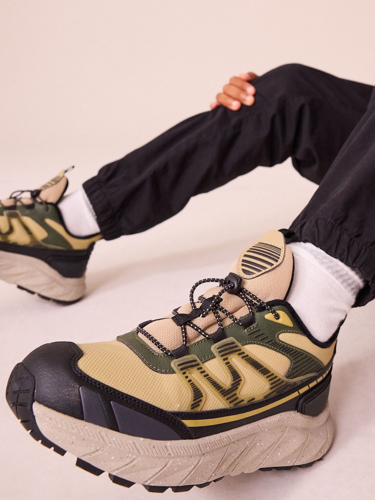 Neutral Warm Lined Elastic Lace Trainers - Image 2 of 10