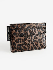 Rockett St George Leopard Print Card Holder - Image 1 of 4