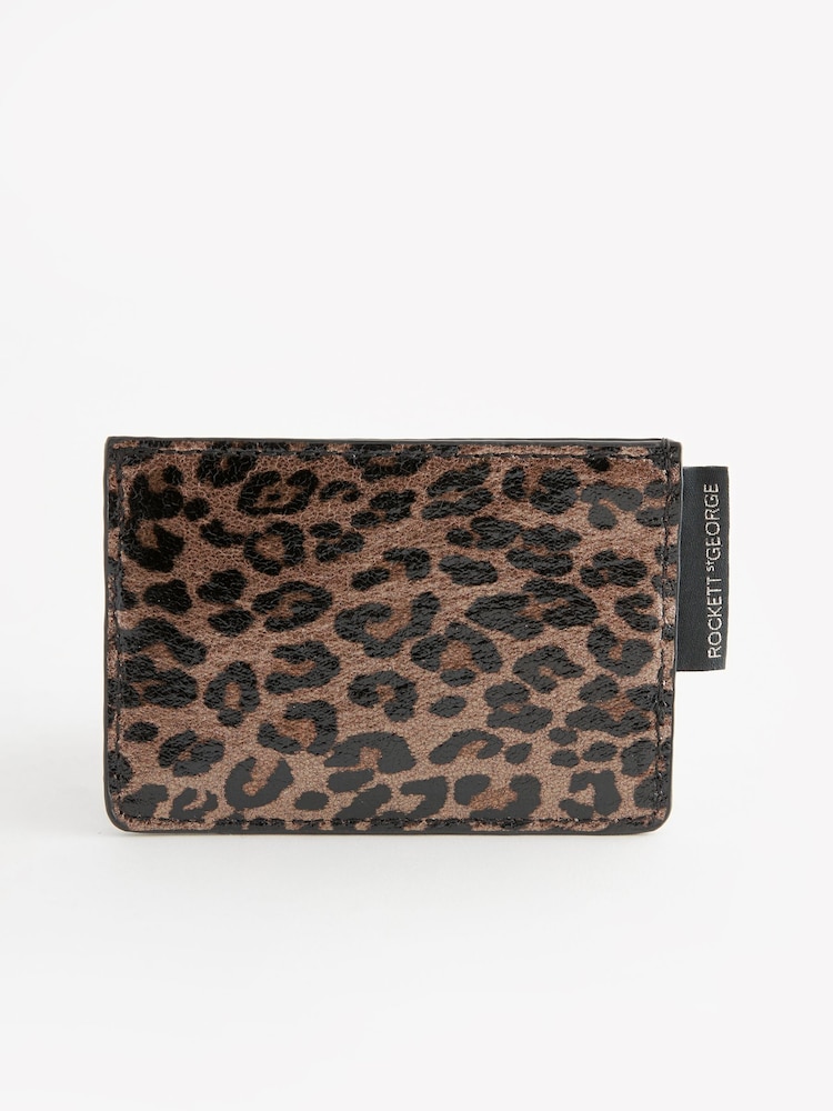 Rockett St George Leopard Print Card Holder - Image 2 of 4