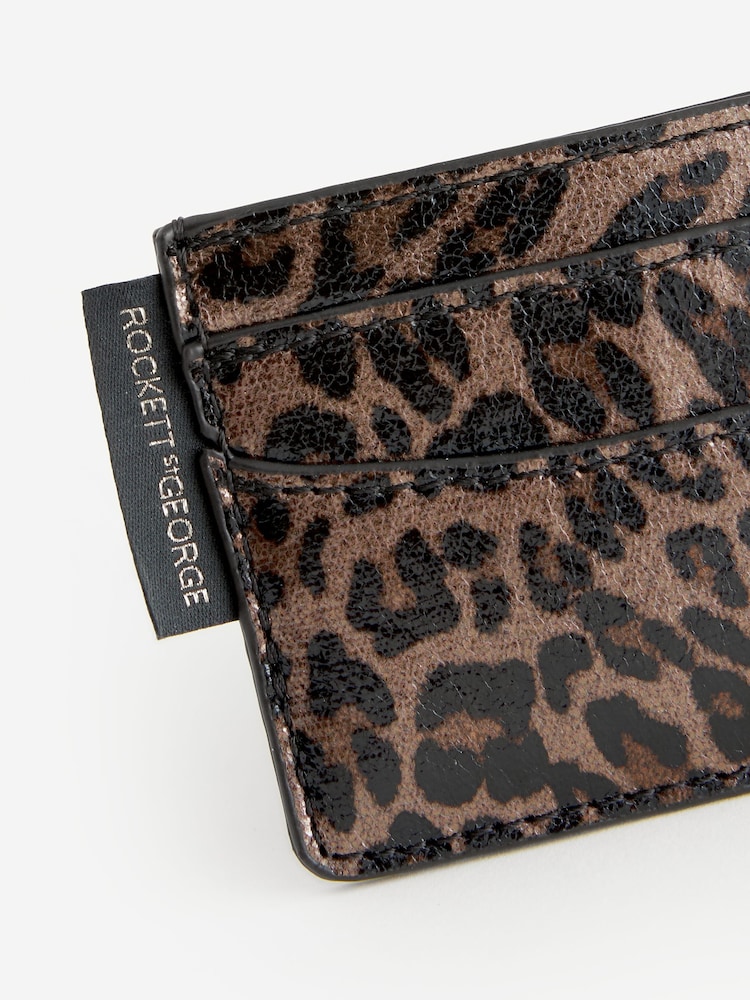 Rockett St George Leopard Print Card Holder - Image 4 of 4 Rockett St George Leopard Print Card Holder - Image 4 of 4