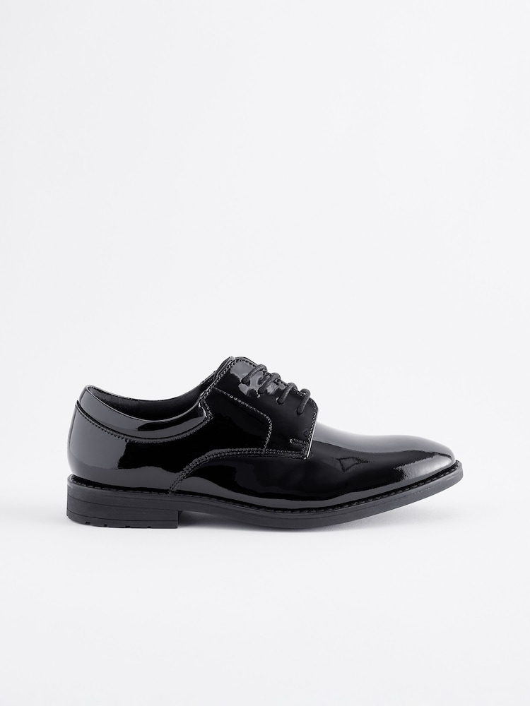 Black Patent Leather Lace-Up Shoes - Image 2 of 5
