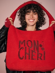Rockett St George Red Mon Cheri Borg Shoulder Bag - Image 1 of 11