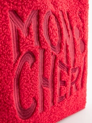 Rockett St George Red Mon Cheri Borg Shoulder Bag - Image 9 of 11
