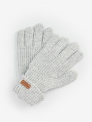 Barbour® International Light Grey Pendle Knitted Gloves - Image 1 of 1