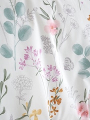 Catherine Lansfield White/Green Emilia Floral Reversible Duvet Cover Set - Image 5 of 5