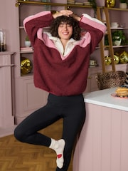 Rockett St George Berry Borg Zip Fleece - Image 2 of 8