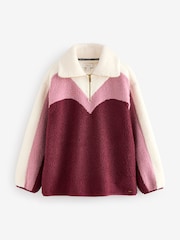 Rockett St George Berry Borg Zip Fleece - Image 6 of 8